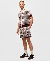 Mode of One Men's Check Sweater Shorts, Macy's Exclusive