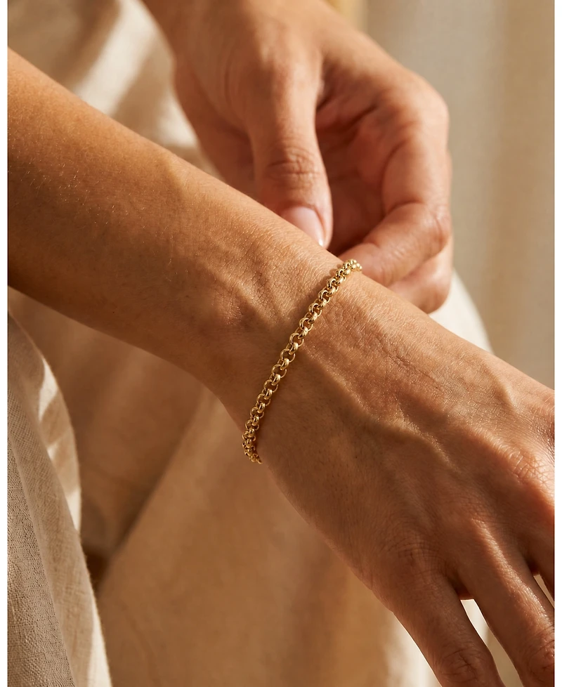 Non-Tarnishing 14k Gold Filled Rolo Chain Bracelet