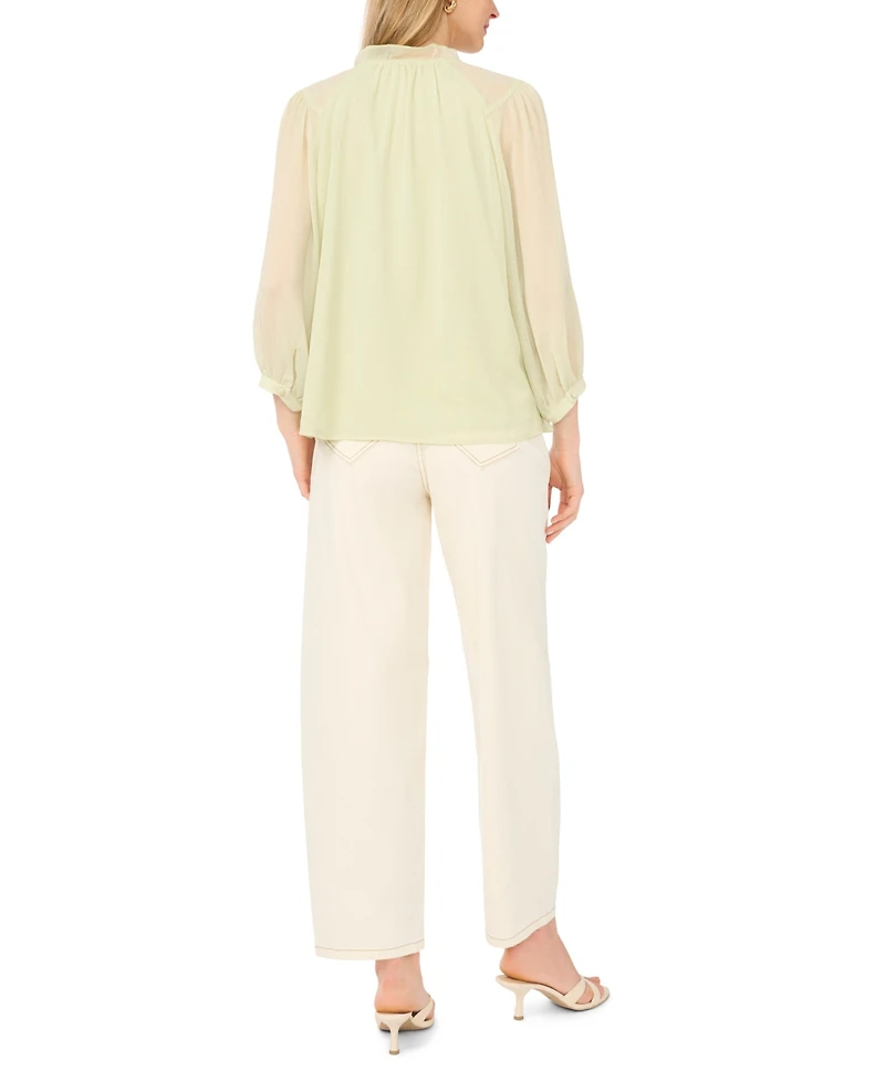 Vince Camuto Women's Split Neck Raglan-Sleeve Blouse