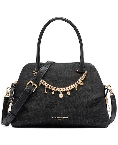 Karl Lagerfeld Paris Charlaine Medium Satchel Handbag
