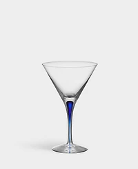 Orrefors Set of 2 Intermezzo Blue Martini Glasses