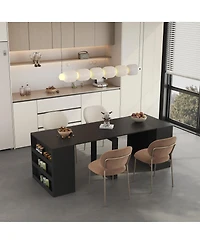 Streamdale Furniture Extendable Foldable Dining Table for 1-10 People
