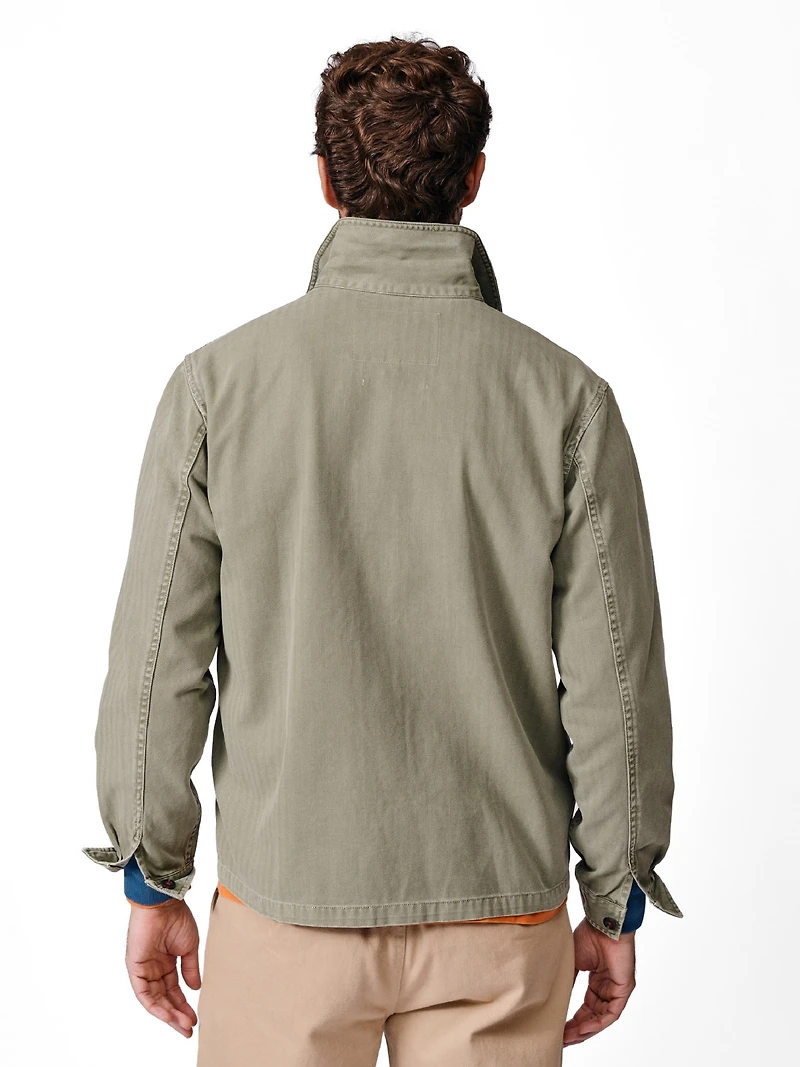 Aubin Men's Dowse Long Sleeve Relaxed Worker Jacket