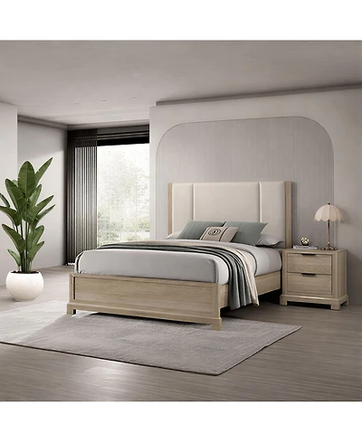 Kings Brand Furniture 2-Piece Bedroom Set – Queen Bed with Nightstand