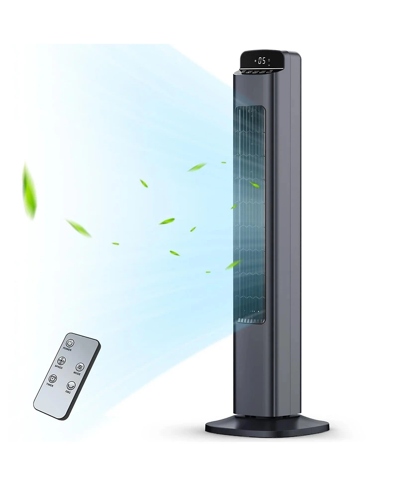 Cowsar Bladeless Tower Fan with Remote, 5 Speeds