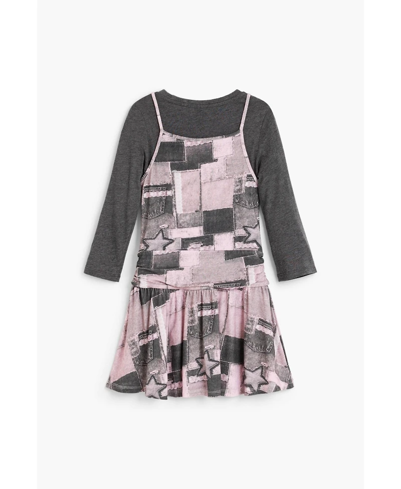 Desigual Girls's 2-in-1 printed dress