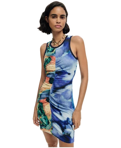 Desigual Women's Short printed strappy dress