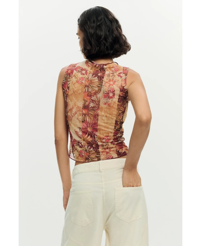 Desigual Women's Printed sleeveless t-shirt