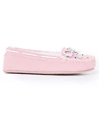 Minnetonka Women's Cally Rhinestone Suede Slippers