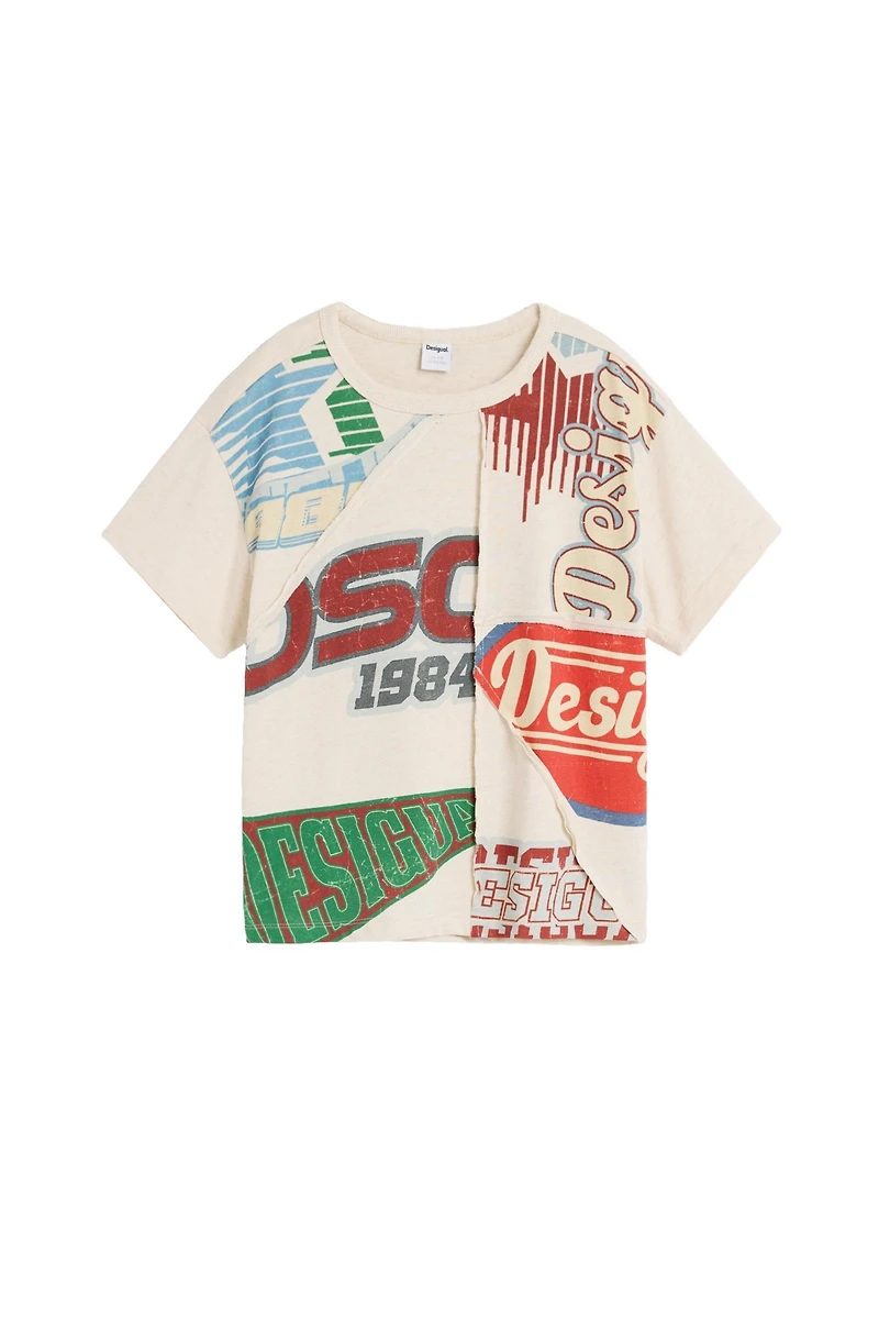 Desigual Girls's Printed logo T-shirt