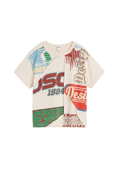 Desigual Girls's Printed logo T-shirt