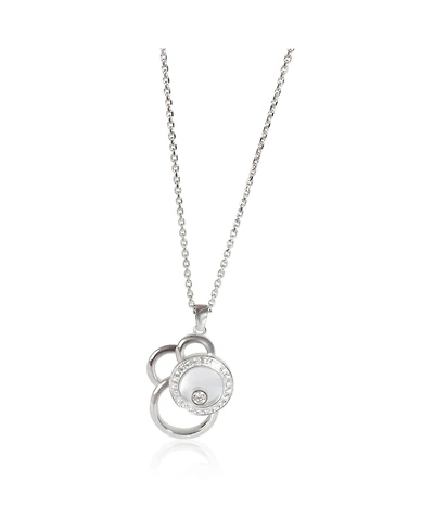 Pre-Owned Chopard White Gold Diamond Happy Diamonds Pendant