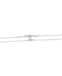 Pre-Owned Tiffany & Co Sterling Silver Diamond Elsa Peretti Diamond By The Yard Necklace
