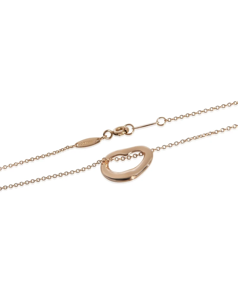 Pre-Owned Tiffany & Co Rose Gold Elsa Peretti Open Heart Pendant