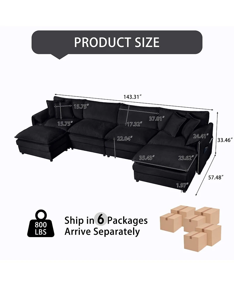 Streamdale Furniture Chenille Modular Sofa: Ultimate Comfort, Customizable