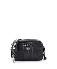 Pre-Owned Prada Mini Camera Bag Diagramme Quilted Leather