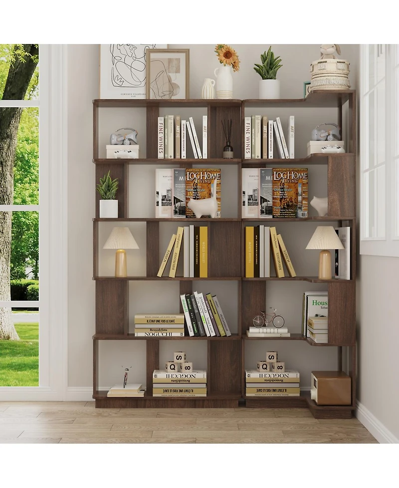 Streamdale Furniture 2-Piece Corner Bookcase Set