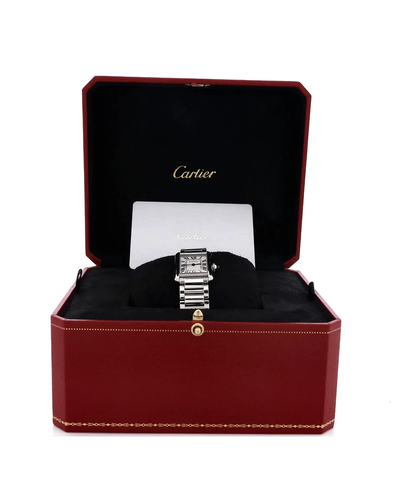 Pre-Owned Cartier Must de Cartier Tank Quartz Watch in Stainless Steel 22mm