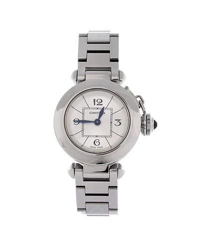 Pre-Owned Cartier Miss Pasha Quartz Watch in Stainless Steel 27mm
