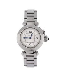 Pre-Owned Cartier Miss Pasha Quartz Watch in Stainless Steel 27mm