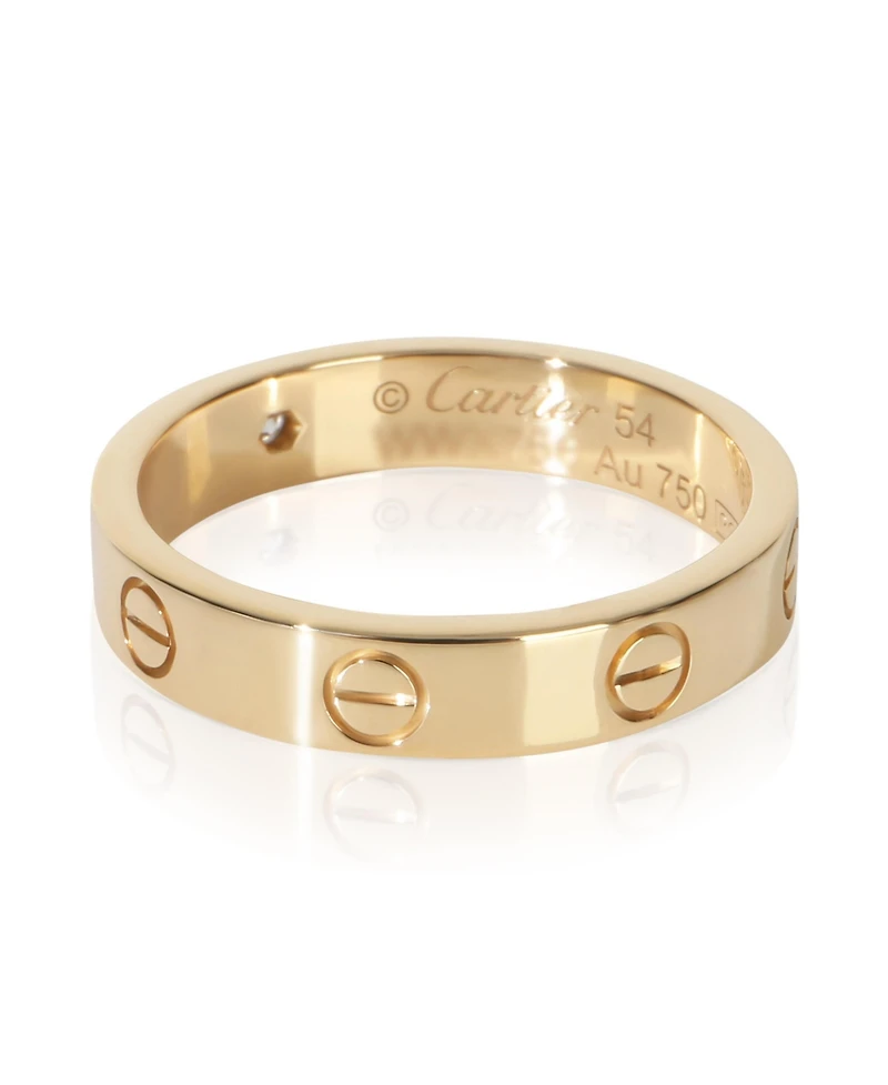 Pre-Owned Cartier Yellow Gold Diamond Small Model Love Ring