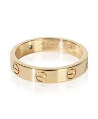 Pre-Owned Cartier Yellow Gold Diamond Small Model Love Ring