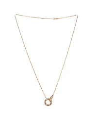 Pre-Owned Cartier Love Interlocking Pave Necklace