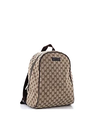 Pre-Owned Gucci Zip Around Travel Backpack Gg Canvas