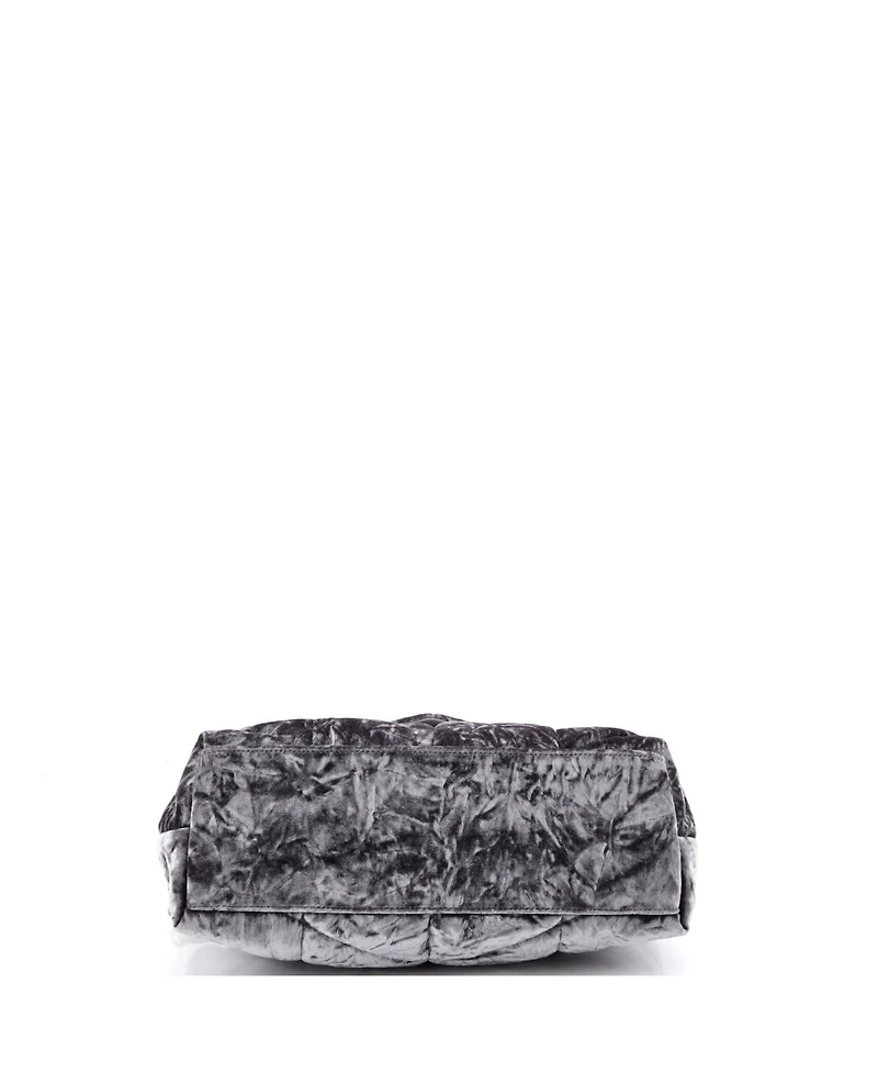 Pre-Owned Saint Laurent Small Loulou Puffer Shoulder Bag Quilted Velvet