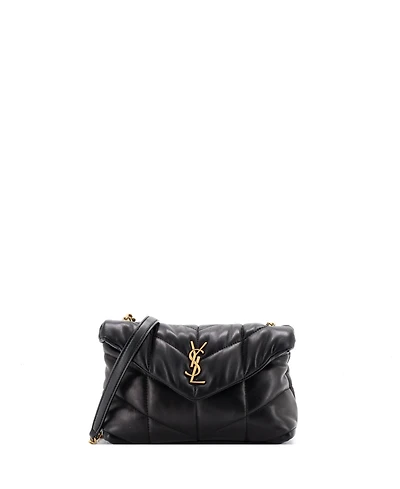 Pre-Owned Saint Laurent Mini Loulou Puffer Shoulder Bag Quilted Leather