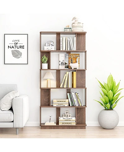 Streamdale Furniture Tier Open Bookshelf Mdf Display Shelving