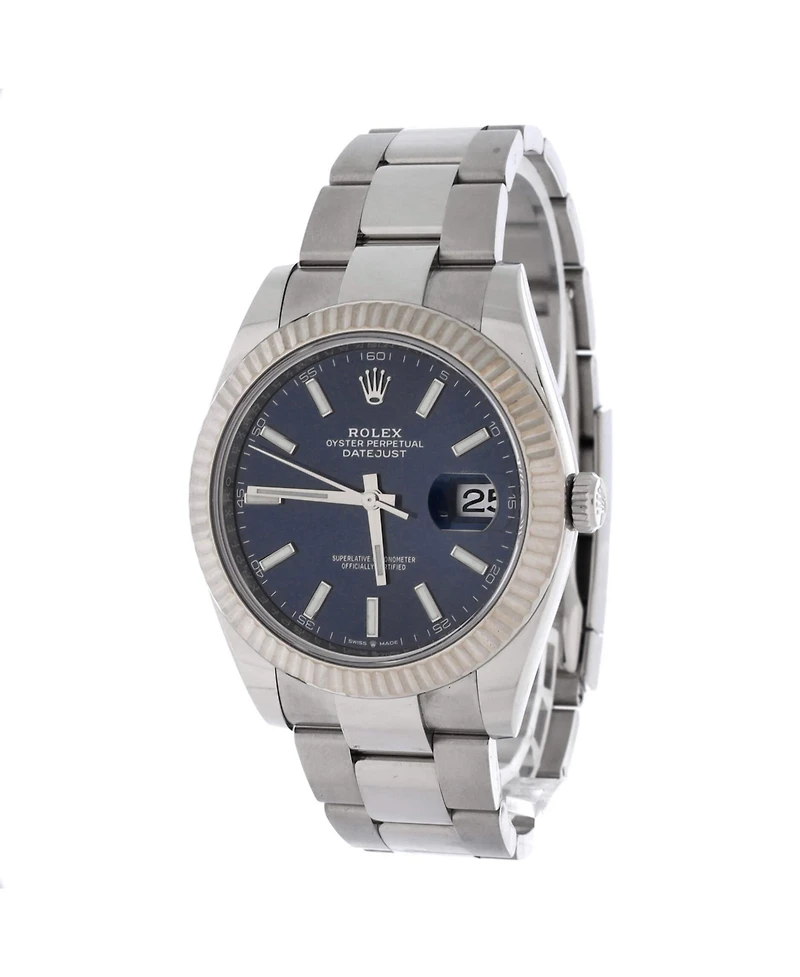 Pre-Owned Rolex Oyster Perpetual Datejust Automatic Watch in Stainless Steel and White Gold 41mm