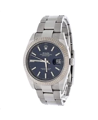Pre-Owned Rolex Oyster Perpetual Datejust Automatic Watch in Stainless Steel and White Gold 41mm