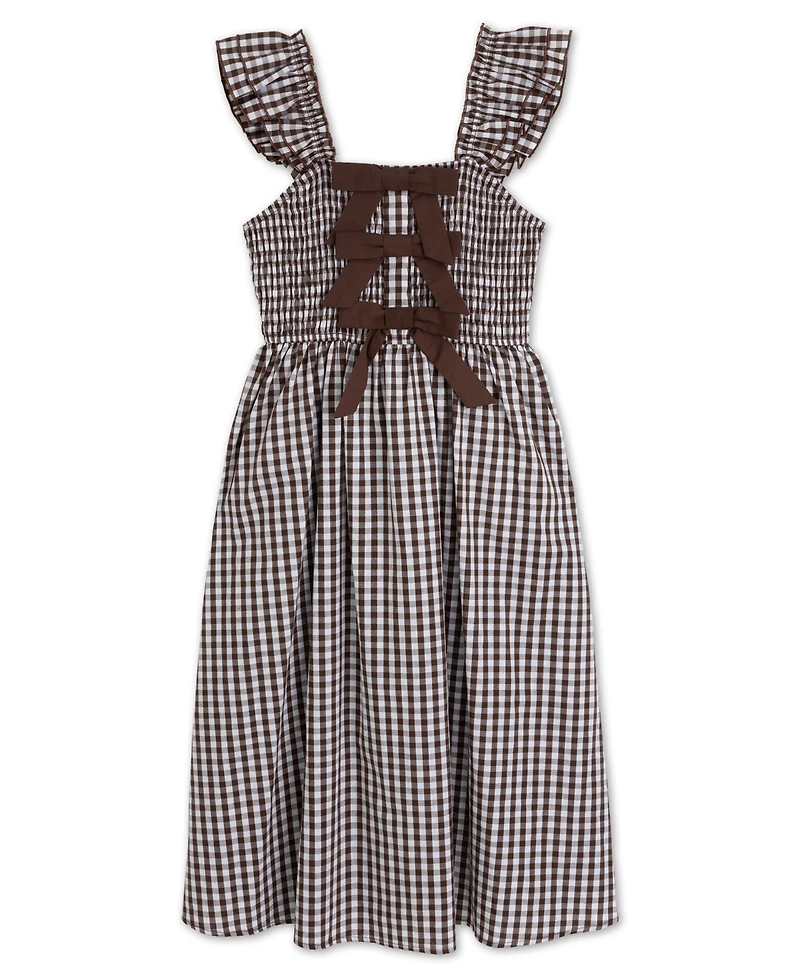 Speechless Girls' 7-16 Gingham Sleeveless Dress