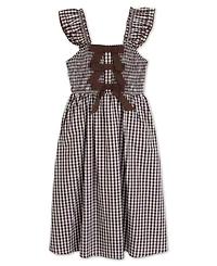 Speechless Girls' 7-16 Gingham Sleeveless Dress