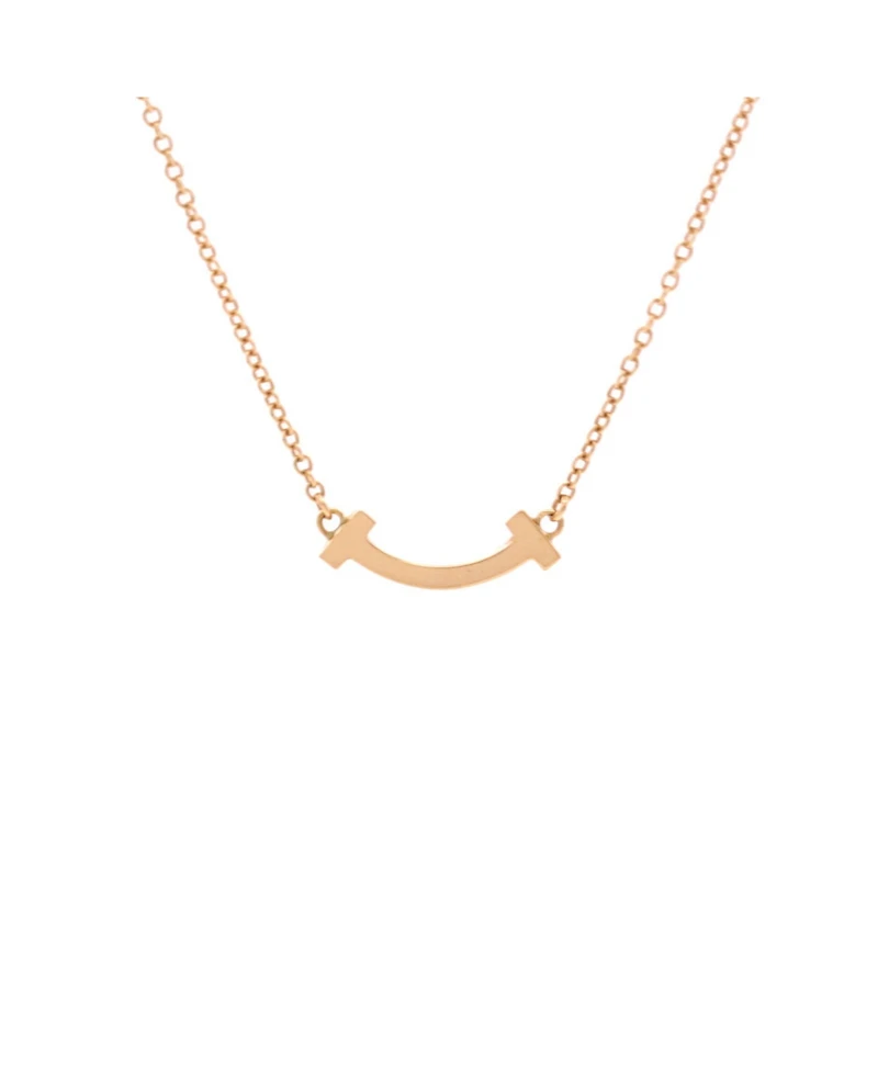 Pre-Owned Tiffany & Co T Smile Pendant Necklace