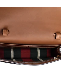 Pre-Owned Gucci Emblem Wallet on Strap Gg Coated Canvas