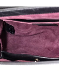Pre-Owned Gucci Mini Lady Lock Bamboo Top Handle Bag Leather