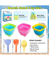Gnuadz Collapsible Beach Sand Bucket Set With Shovels