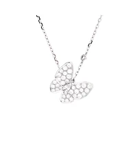 Pre-Owned Van Cleef & Arpels Two Butterfly Pendant Necklace