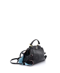 Pre-Owned Fendi Mini Wave Peekaboo Bag Leather
