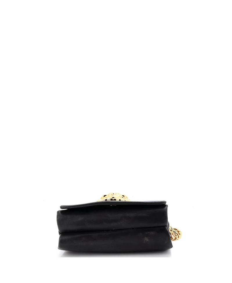 Pre-Owned Versace Palazzo Medusa Flap Bag Leather