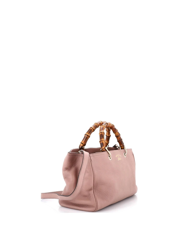 Pre-Owned Gucci Medium Bamboo Shopper Tote Leather