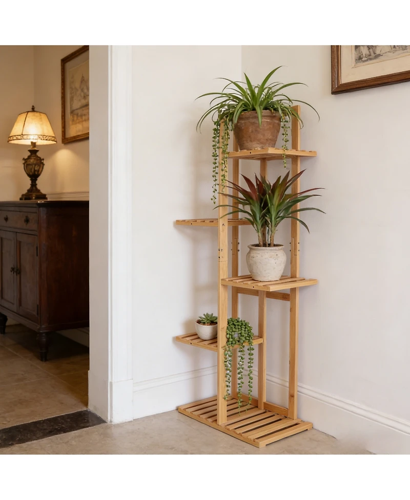 Unho Indoor Plant Shelf for Outdoor Plant Pot Stand for Home, Balcony, Terrace, Garden, Office, Coffee Shop