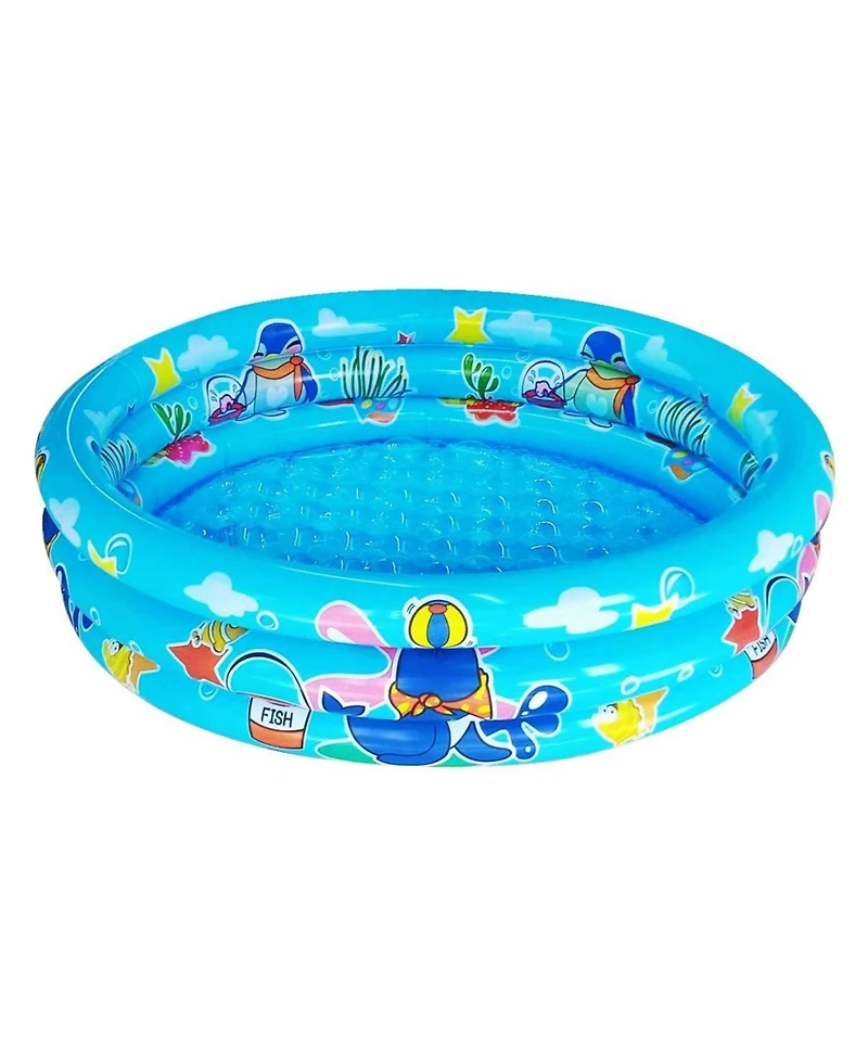 Gnuadz 3 Rings Inflatable Kiddie Pool Swimming Ball Pit