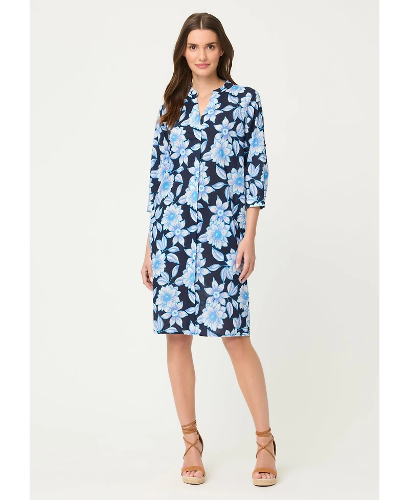 Olsen Women's Floral Tunic Shirt Dress