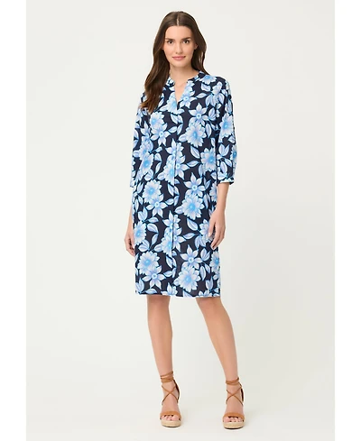 Olsen Women's Floral Tunic Shirt Dress