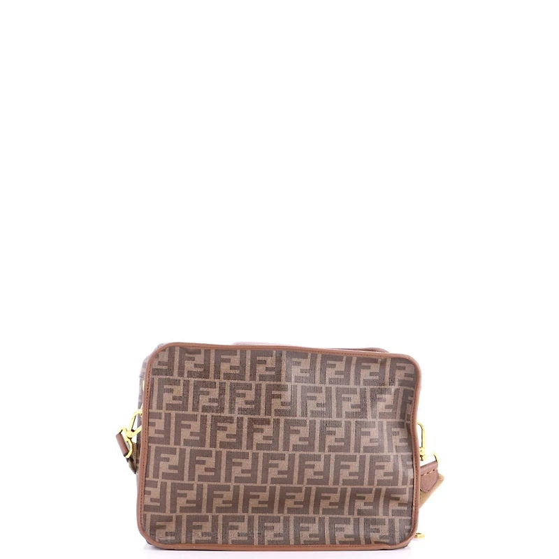 Pre-Owned Fendi Small Zip Around Travel Bag Zucca Coated Canvas