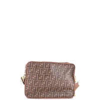 Pre-Owned Fendi Small Zip Around Travel Bag Zucca Coated Canvas