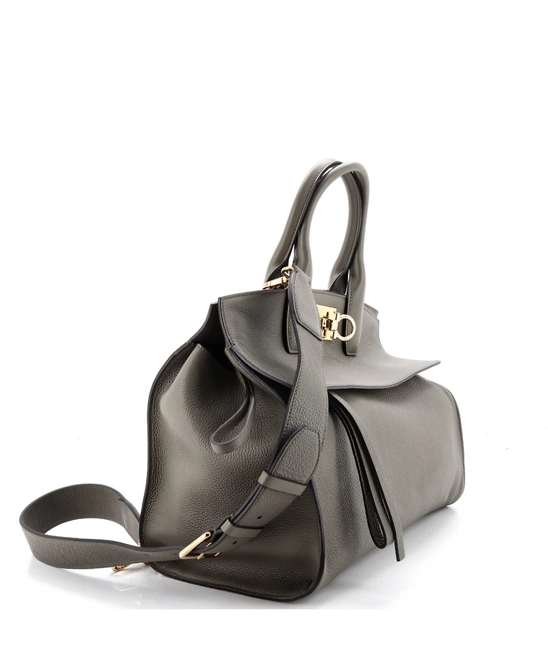 Pre-Owned Salvatore Ferragamo Medium Studio Satchel Leather